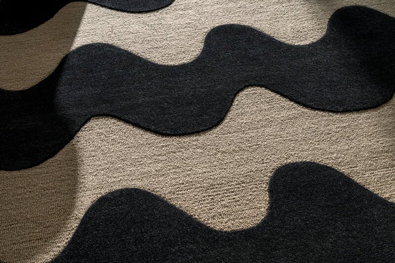 Marimekko Lokki Teppich, schwarz, dekorationsbild