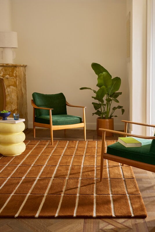 Marimekko Tiiliskivi-Teppich, braun, dekorationsbild