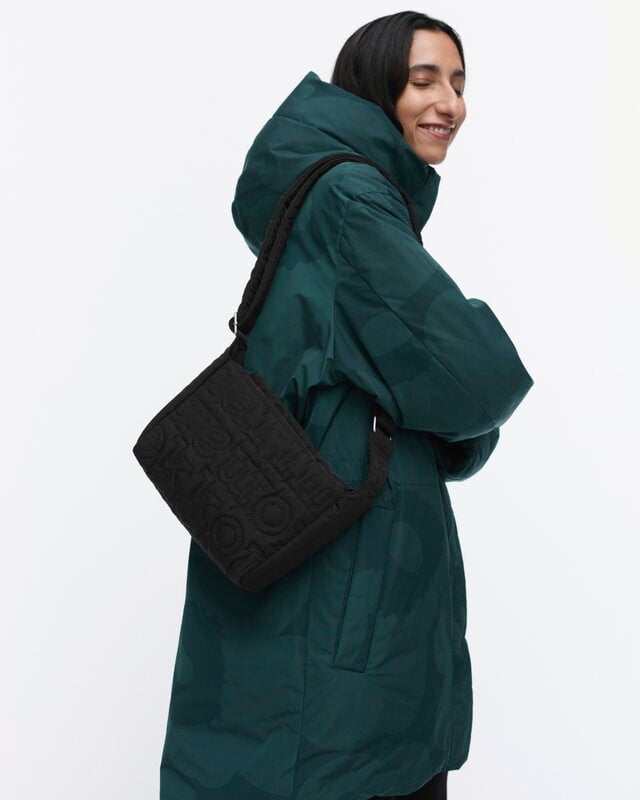Marimekko Joy Crossbody Logo olkalaukku, S, musta, näkymä 2