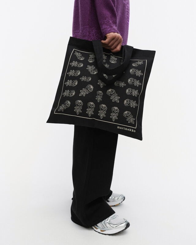 Marimekko Vankka Vihkiruusu Placement Kioski bag, black - off