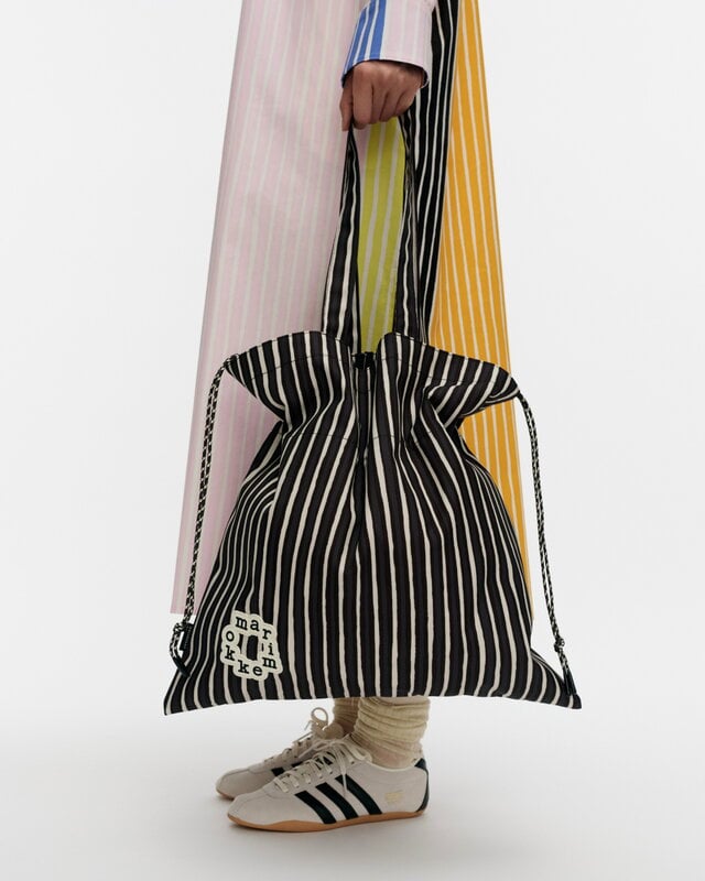 Marimekko Metka Piccolo Kioski shoulder bag, black - white