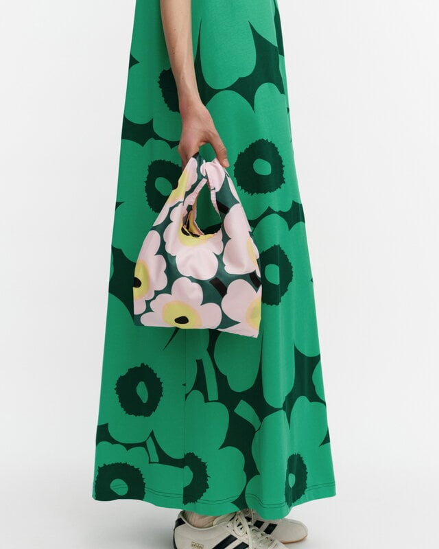 Marimekko Mini Smartbag Unikko Tasche, dunkelgrün - pink - gelb, Ansicht 2