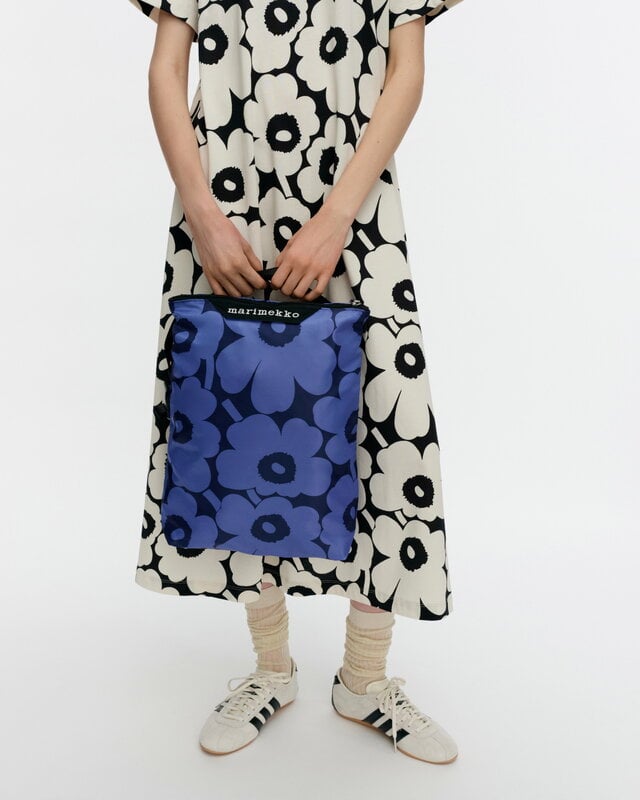 Marimekko Neat Crossbody Unikko shoulder bag, M, blue - dark blue, decoration image