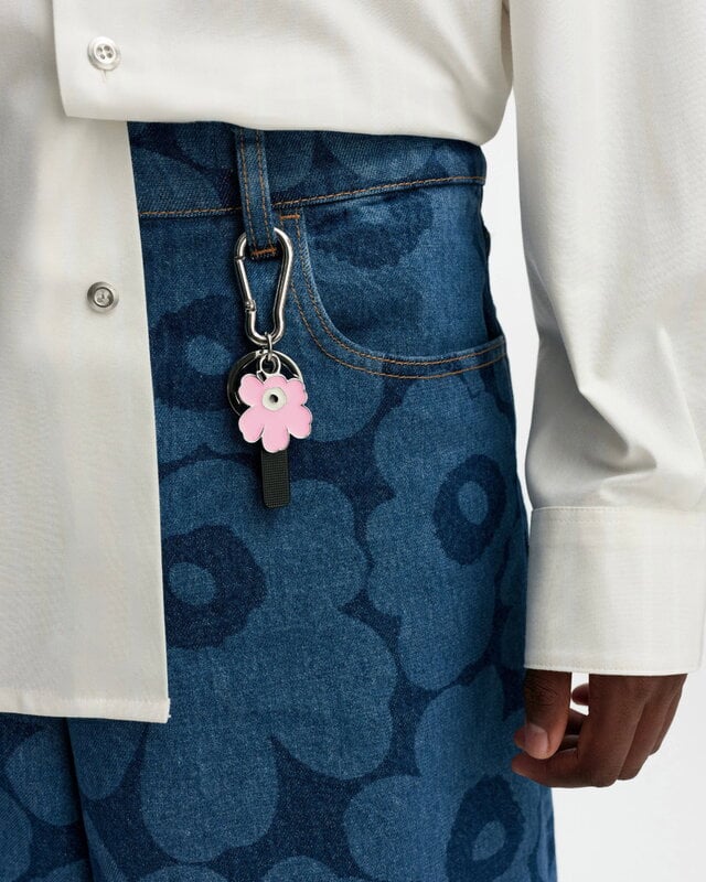 Marimekko Puhallus Unikko II Kioski porte-clés, rose clair, image décorative