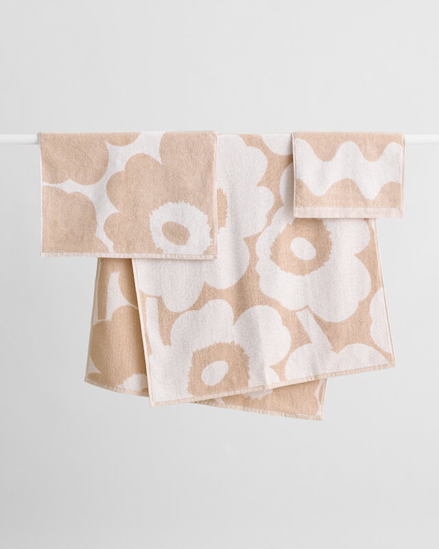 Marimekko Pieni Unikko kitchen towel, off white - beige