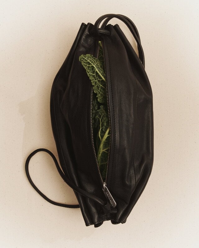 Marimekko Pikku Karla shoulder bag, black leather, view 4