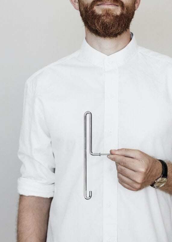 Moebe Gancio da parete, grande, acciaio inox, immagine decorativa Moebe Gancio da parete, grande, acciaio inox, immagine decorativa