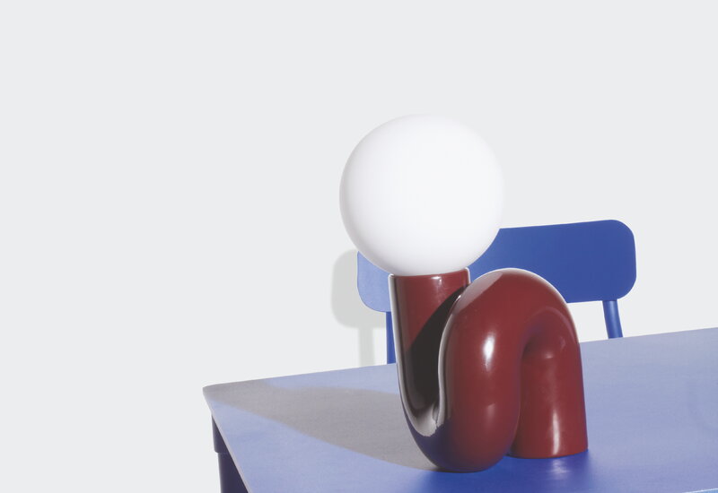 Petite Friture Neotenic table lamp, 51 cm, cherry, decoration image