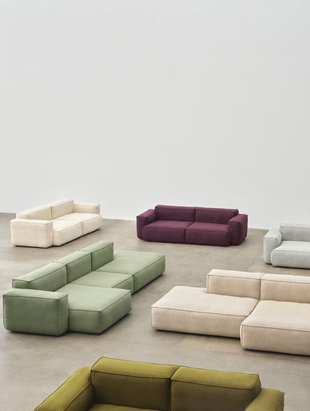 HAY Mags Soft sohva 2,5-ist., irrot. pääl., C1 mat. käsinoja, Turf Cream, näkymä 2