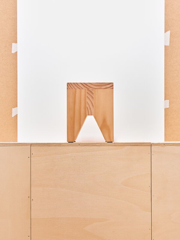 HAY Manolito stool, short, natural, decoration image