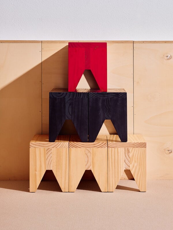 HAY Manolito stool, short, red, decoration image