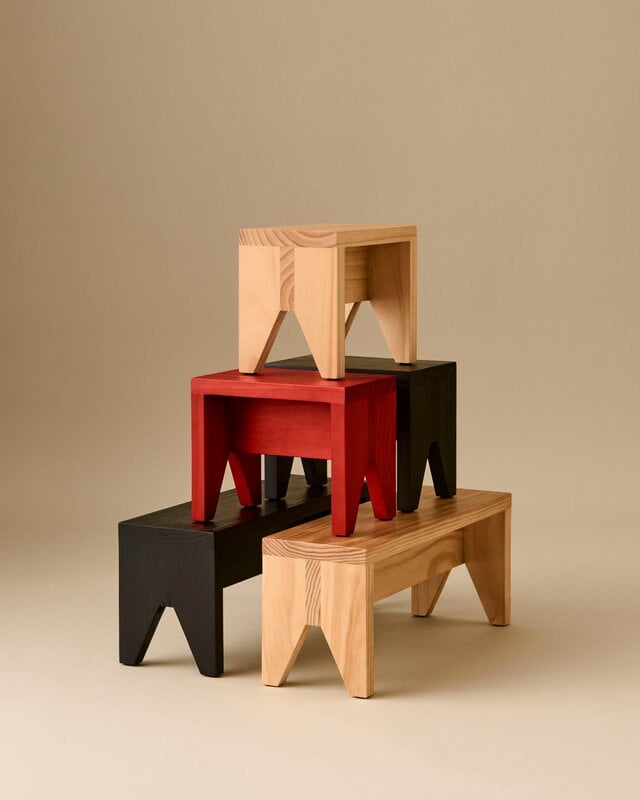 HAY Manolito stool, short, red, decoration image