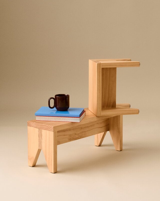 HAY Manolito stool, short, natural, decoration image