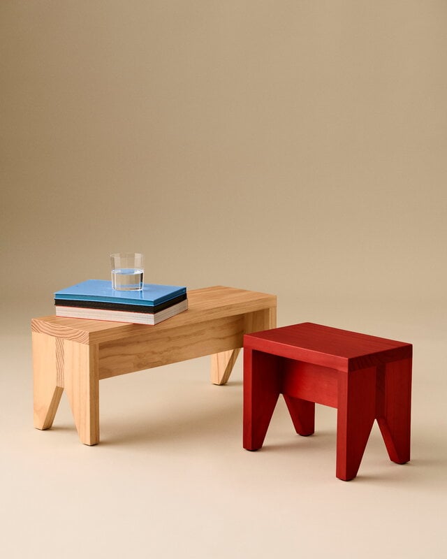 HAY Manolito stool, short, red, decoration image