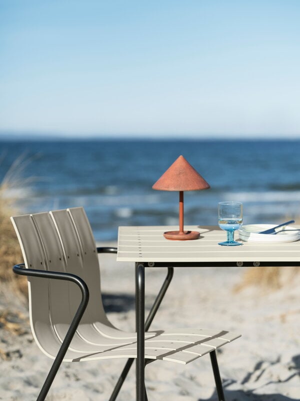 Mater Terra  portable lamp, coffee waste rust red, decoration image
