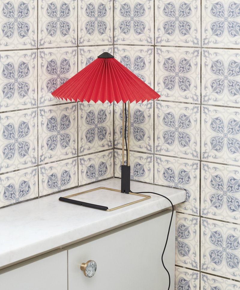 Hay Matin Table Lamp Small Bright Red, Small Red Table Lamp