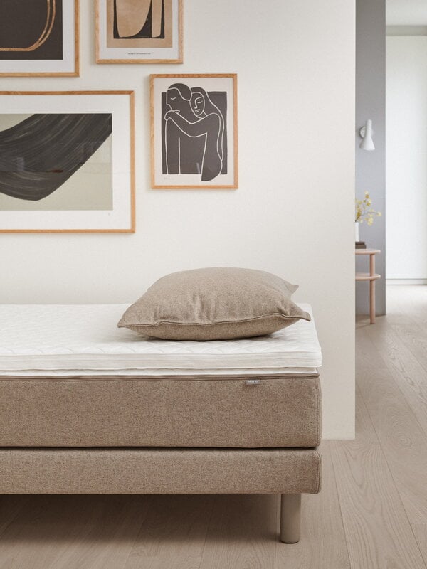 kleurstof gips Bij zonsopgang Aina bed, 90 x 200 cm, beige | Finnish Design Shop