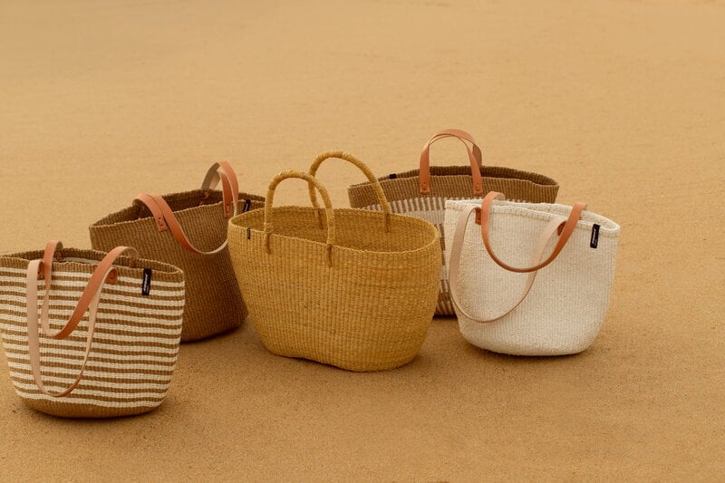 Mifuko Kiondo shopper basket, M, brown | Finnish Design Shop