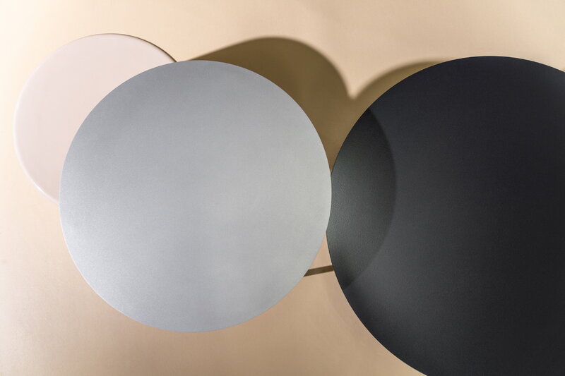 Møbel Copenhagen Pair side table, L, black steel, decoration image