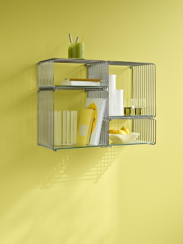 Montana Furniture Panton Wire Extended module, depth 25,7 cm, 43 Chrome, decoration image