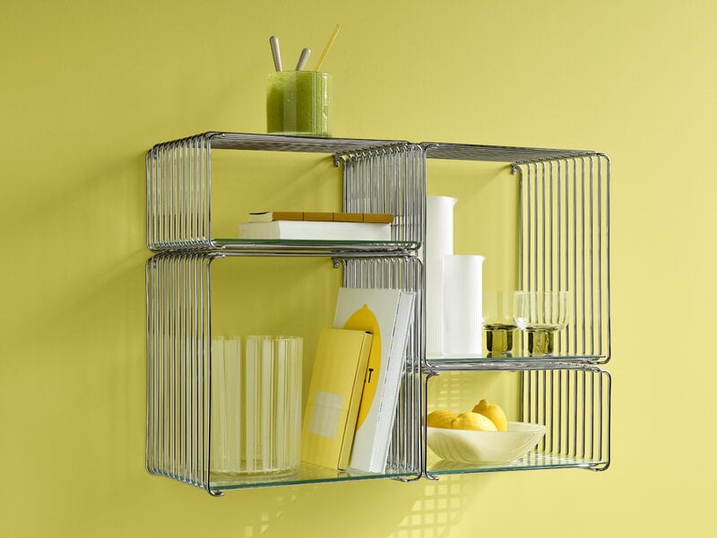 Montana Furniture Panton Wire Extended module, depth 25,7 cm, 43 Chrome, decoration image