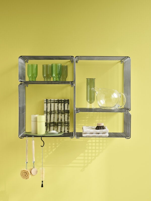 Montana Furniture Panton Wire Extended module, depth 25,7 cm, 43 Chrome, decoration image