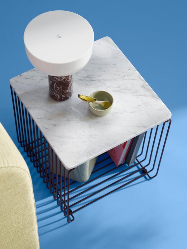 Montana Furniture Panton Wire Single top panel, depth 34,8 cm, 992 White Marble, decoration image