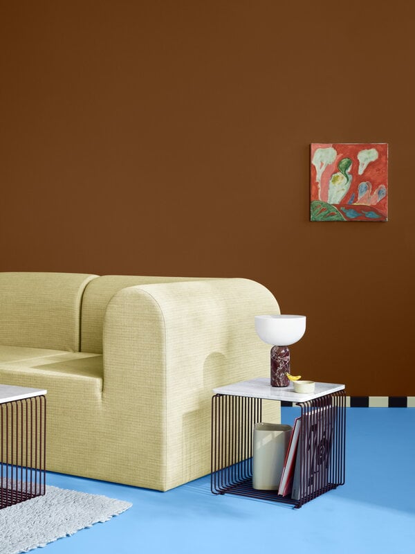 Montana Furniture Panton Wire Single top panel, depth 34,8 cm, 992 White Marble, decoration image