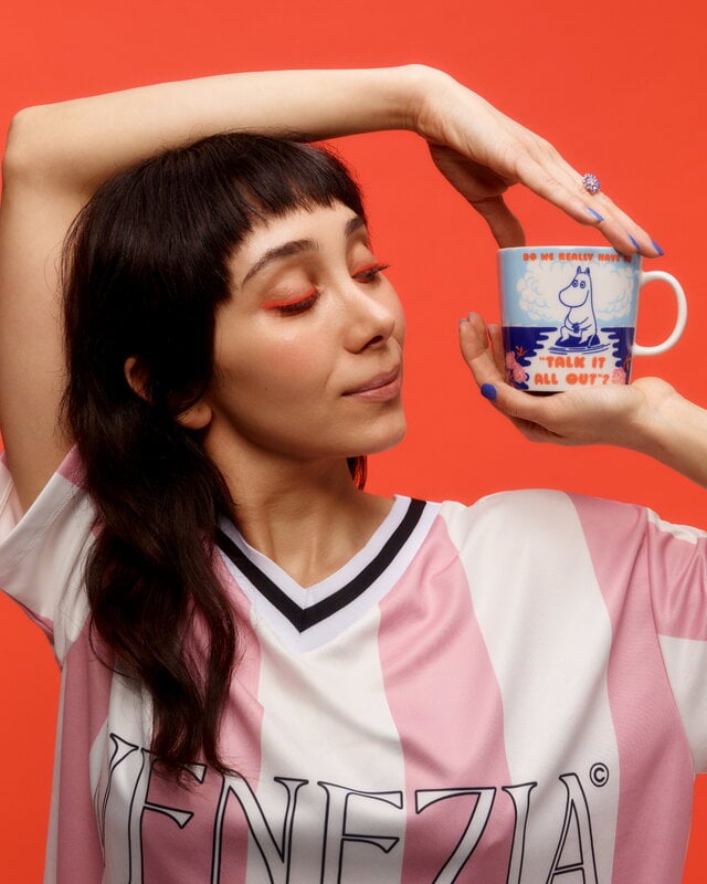 Moomin Arabia Rebel Club Moomin mug, 0,4 L, Talk it all Out, view 2