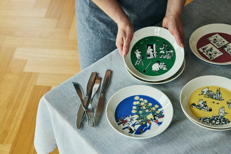 Moomin Arabia Moomin plate set, Drawing & Christmas | Finnish