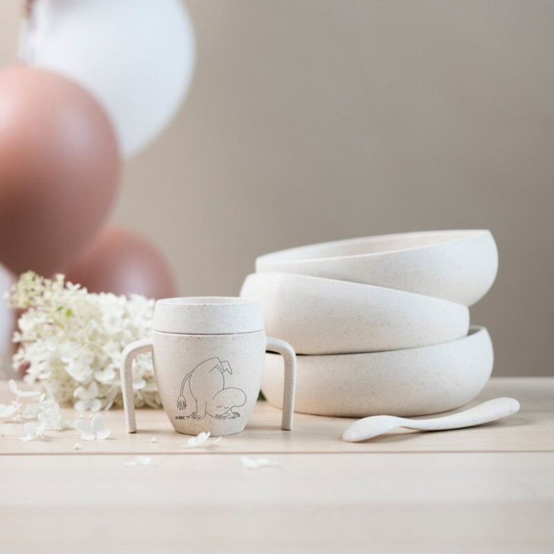 Skandino Moomin adaptive grip spoon, Moomintroll, decoration image