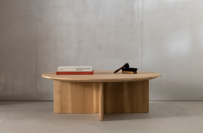 Karimoku Case N-ST02 table basse, 100 x 100 cm, chêne laqué, image décorative