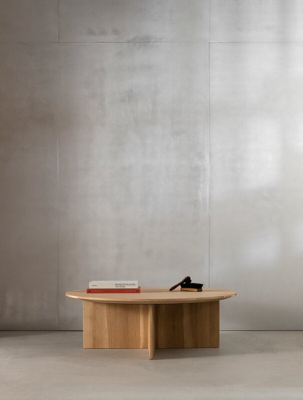 Karimoku Case N-ST02 table basse, 100 x 100 cm, chêne laqué, image décorative