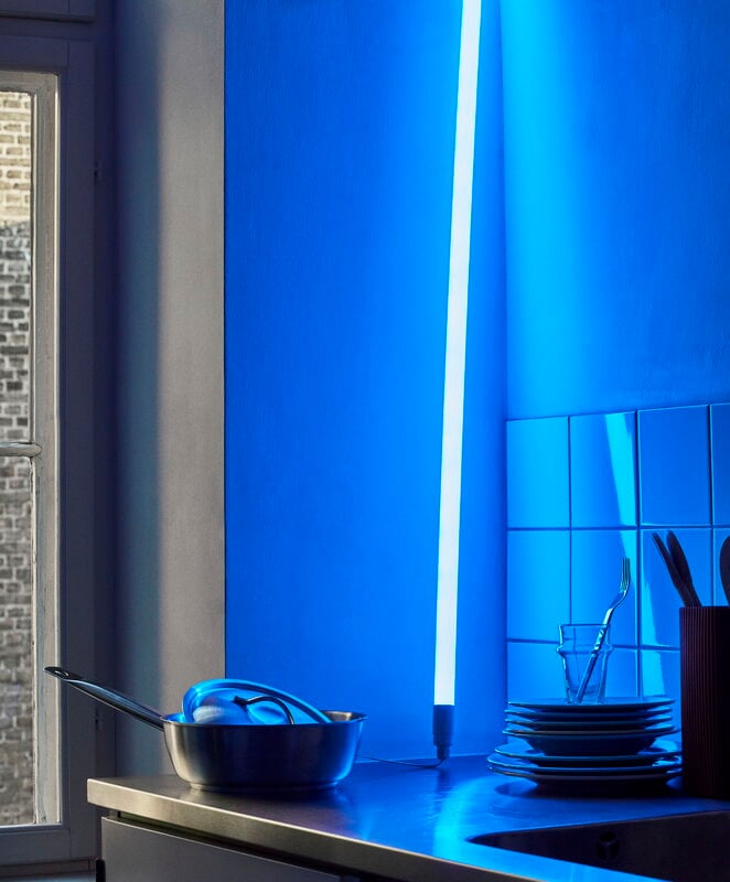 Assortiment Gespecificeerd Interesseren Lampe LED Neon Tube Slim, 120 cm, bleu | Finnish Design Shop