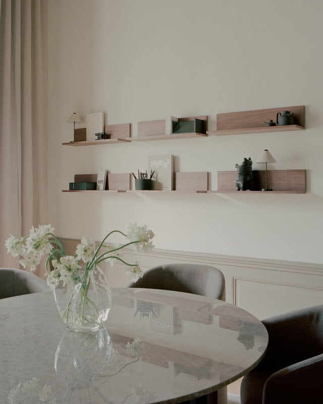 New Works Tana wall shelf, walnut, decoration image