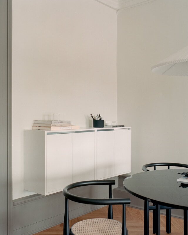 New Works New Works cabinet, tall with doors, white, decoration image