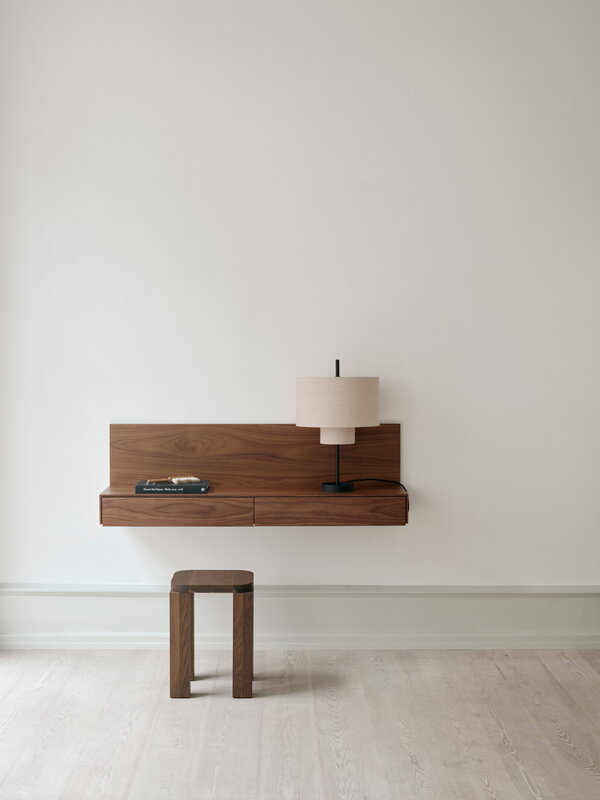 New Works Tana wall mounted media module, walnut, decoration image