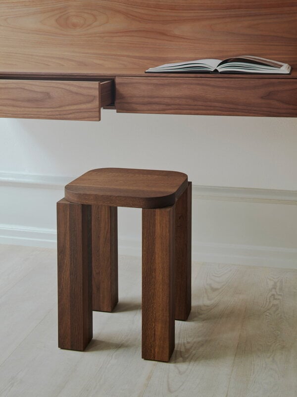 New Works Tana wall mounted media module, walnut, decoration image