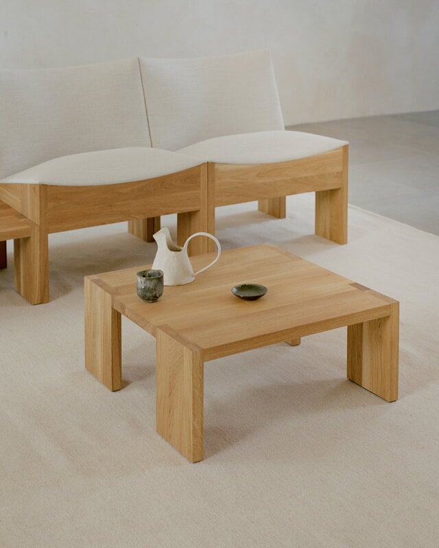 New Works Tenon side table, large, oak, decoration image