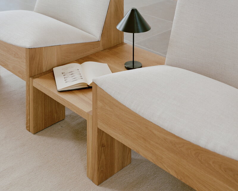 New Works Tenon side table, small, oak, decoration image