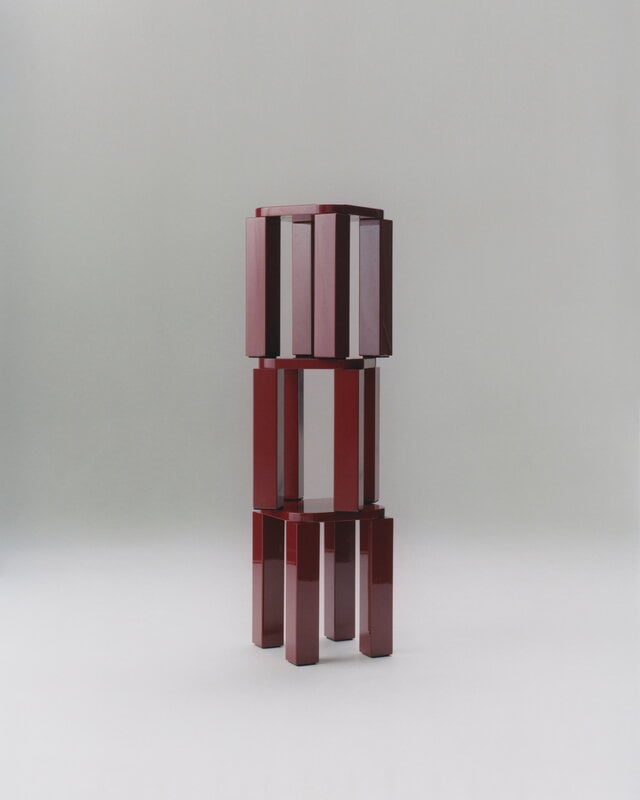 New Works Atlas jakkara, burgundy, näkymä 2