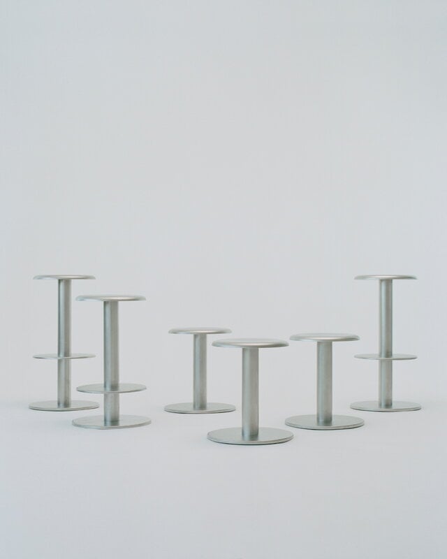 New Works Coupe bar stool, 65 cm, stainless steel, view 5