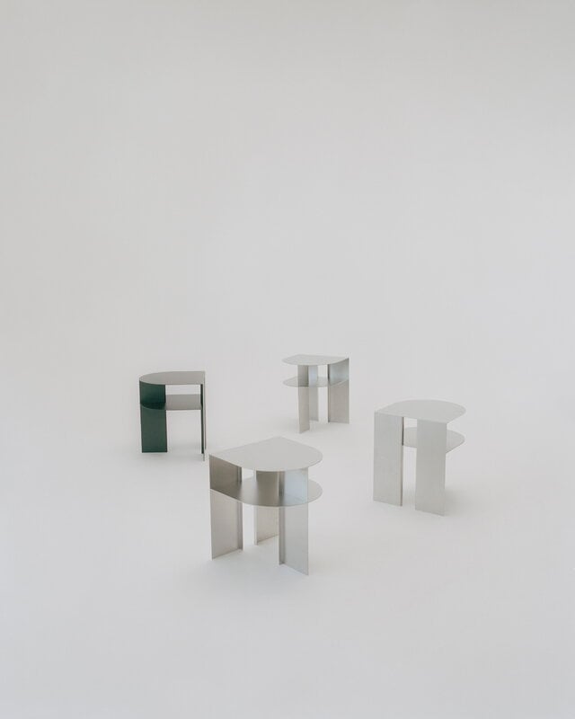 New Works Rand sivupöytä, ruostumaton teräs, näkymä 9