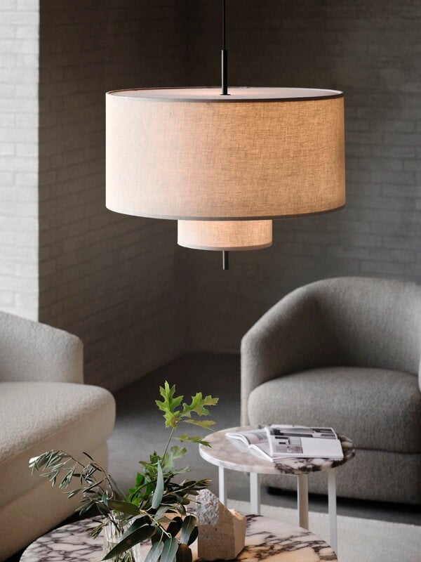 Market Set :: Hanging lamp Screen XXL beige W: 150 cm