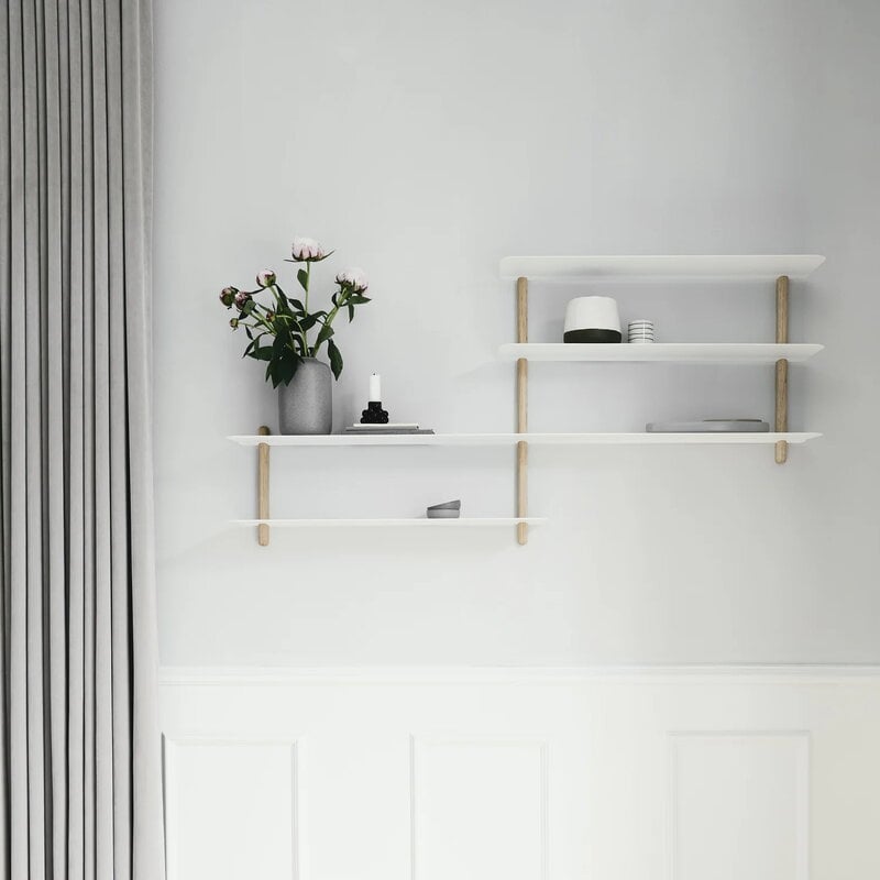 Gejst Nivo shelf B, light oak - white, view 2
