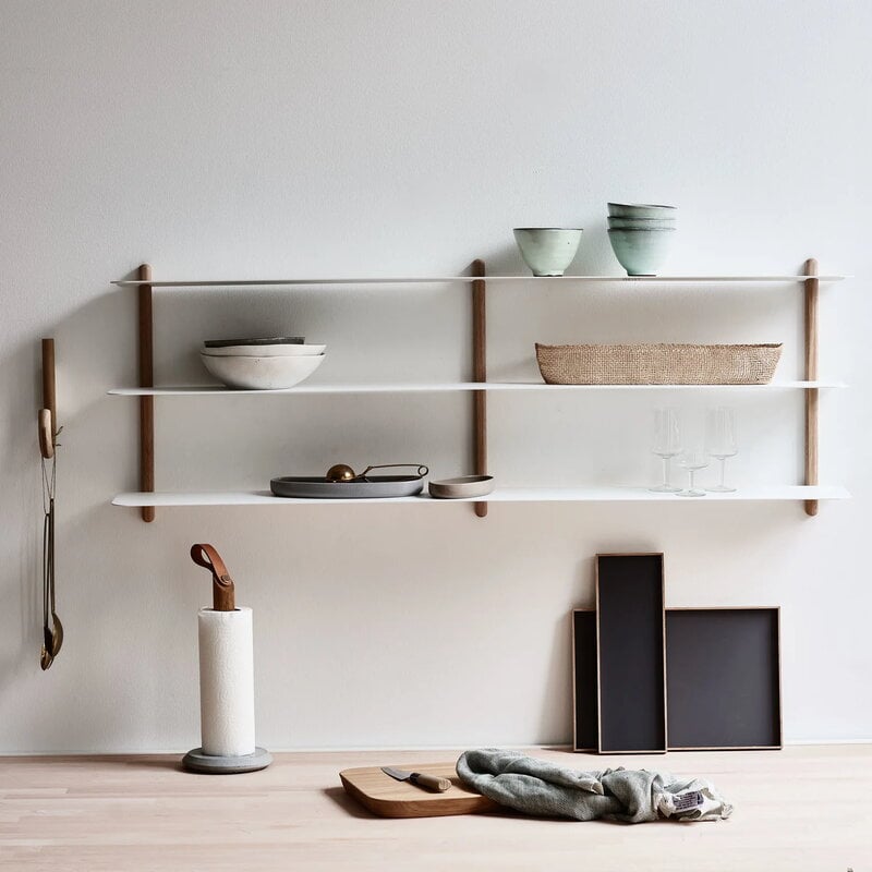 Gejst Nivo shelf C, light oak - white, view 4