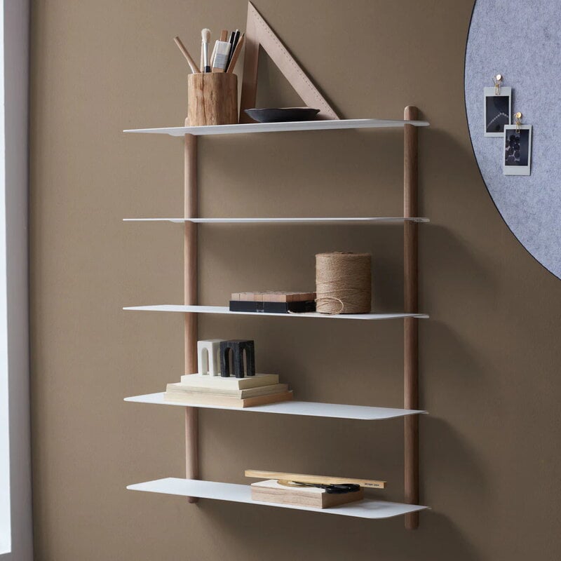 Gejst Nivo shelf E, light oak - white, view 3