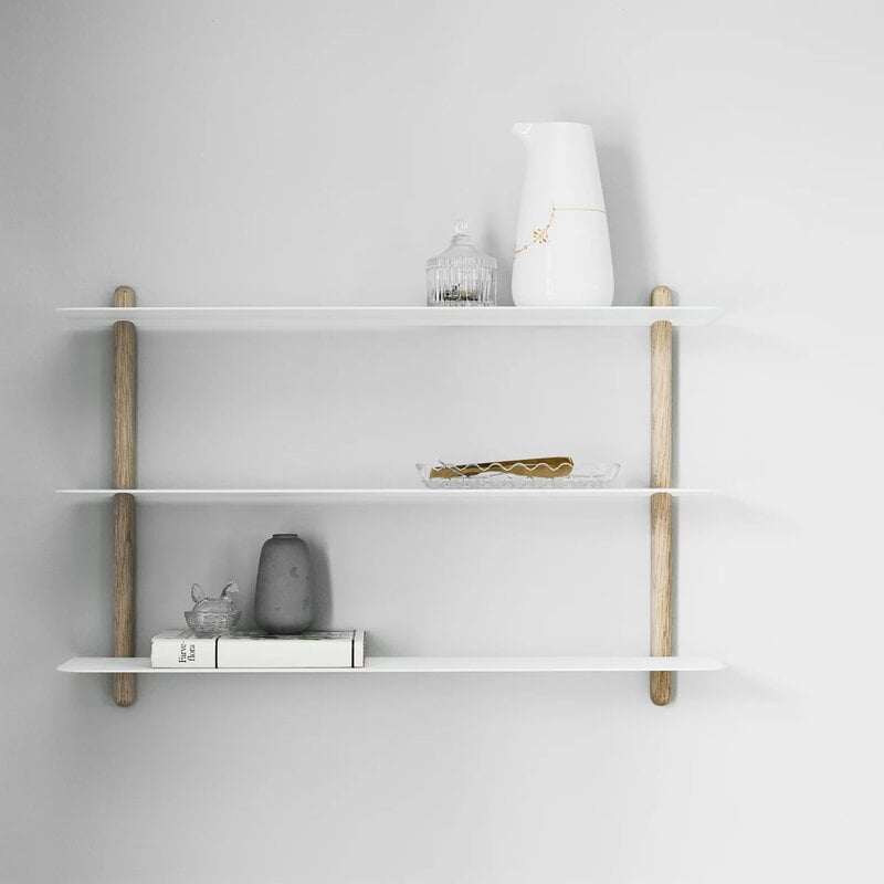 Gejst Nivo shelf A, light oak - white, view 2