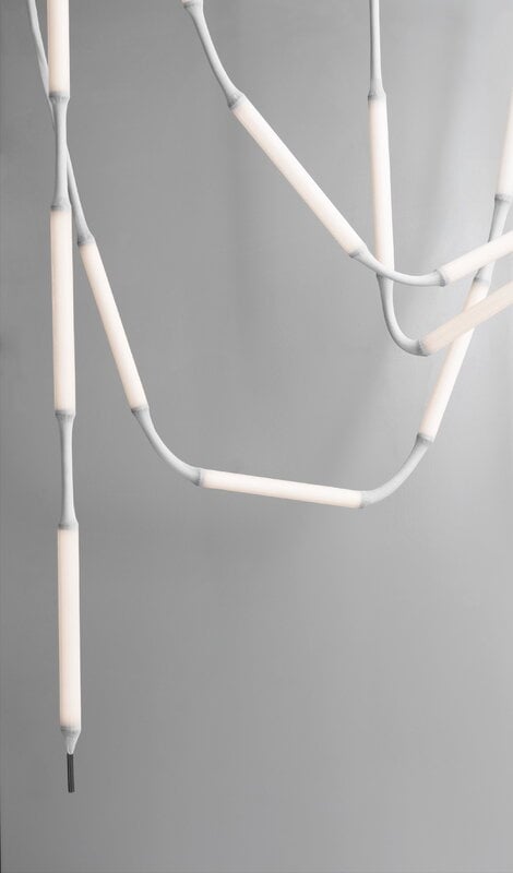 Normann Copenhagen Reb ceiling lamp 5, white, decoration image