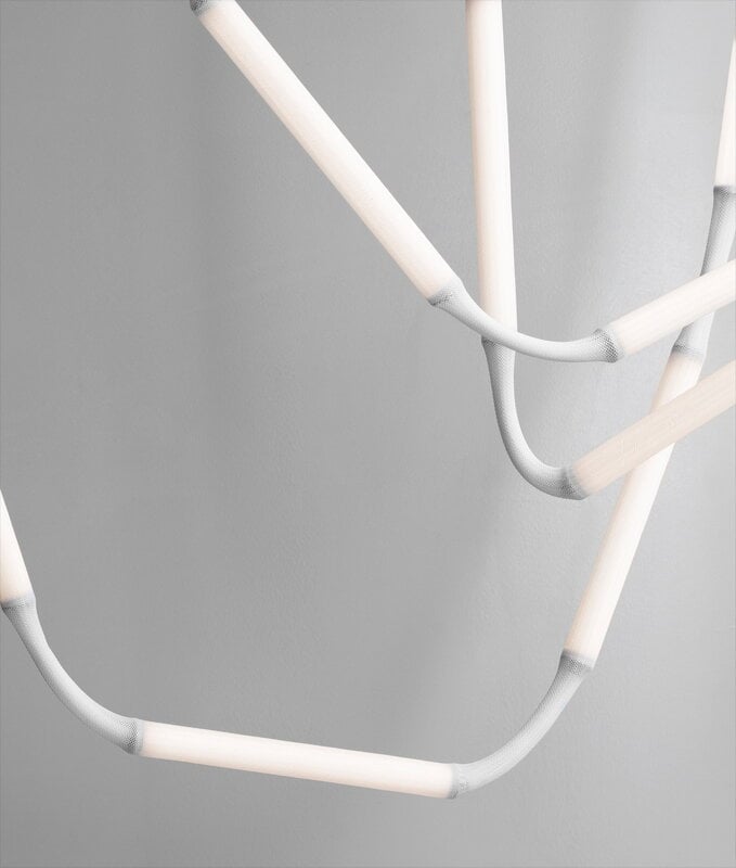 Normann Copenhagen Reb ceiling lamp 5, white, decoration image